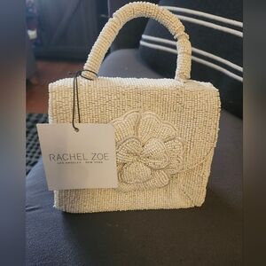 Rachel Zoe Ivory Beaded Mini Bag